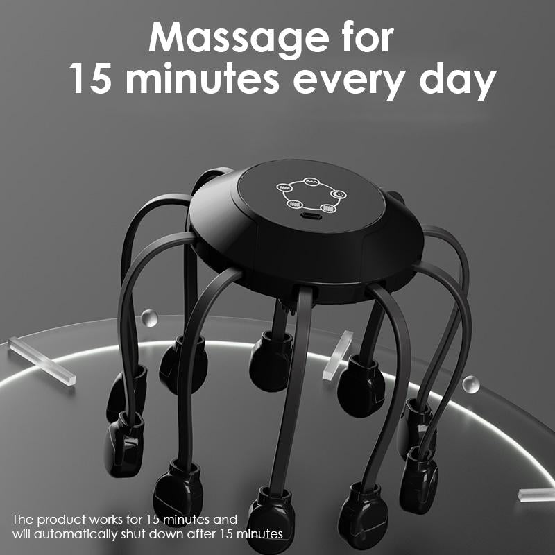 Revitalize Your Relaxation: Rechargeable Electric Head Massager with 5 Adjustable Modes – Perfect for Home & Office!