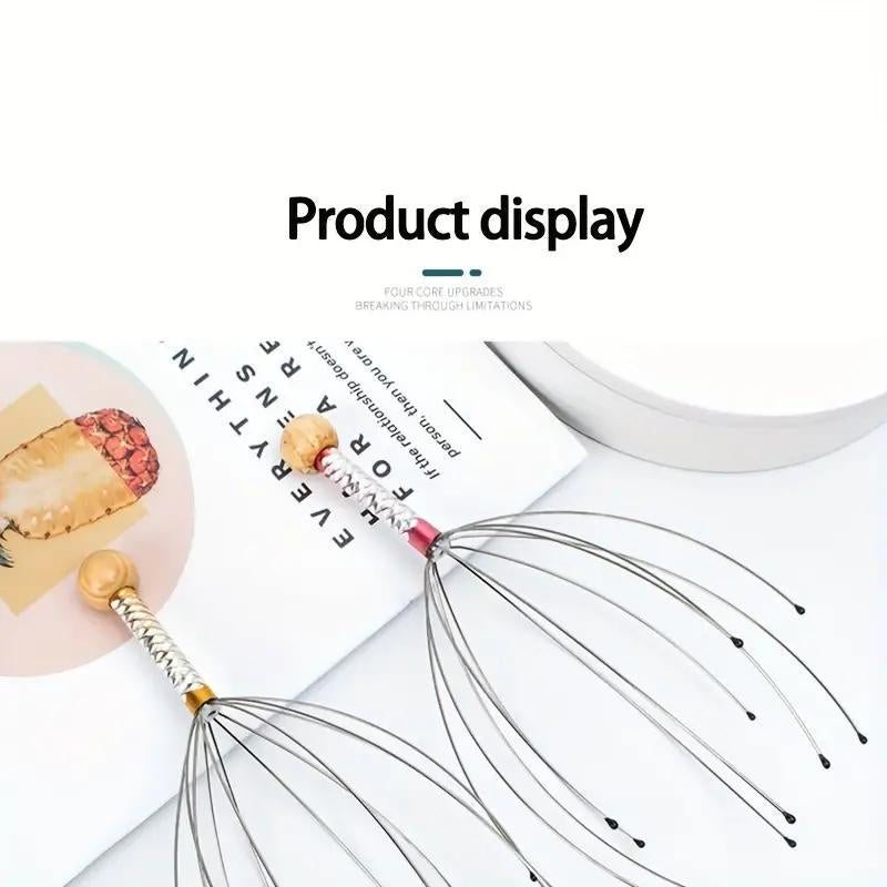 Rejuvenate Your Senses: Octopus Head Massage Tool - Ultimate Relaxation Device for Scalp and Anxiety Relief, Perfect Christmas Gift for Him