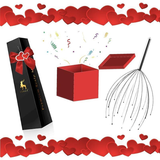 Ultimate 20-Finger Cordless Head Massager for Complete Relaxation - Adjustable and Silvery Design