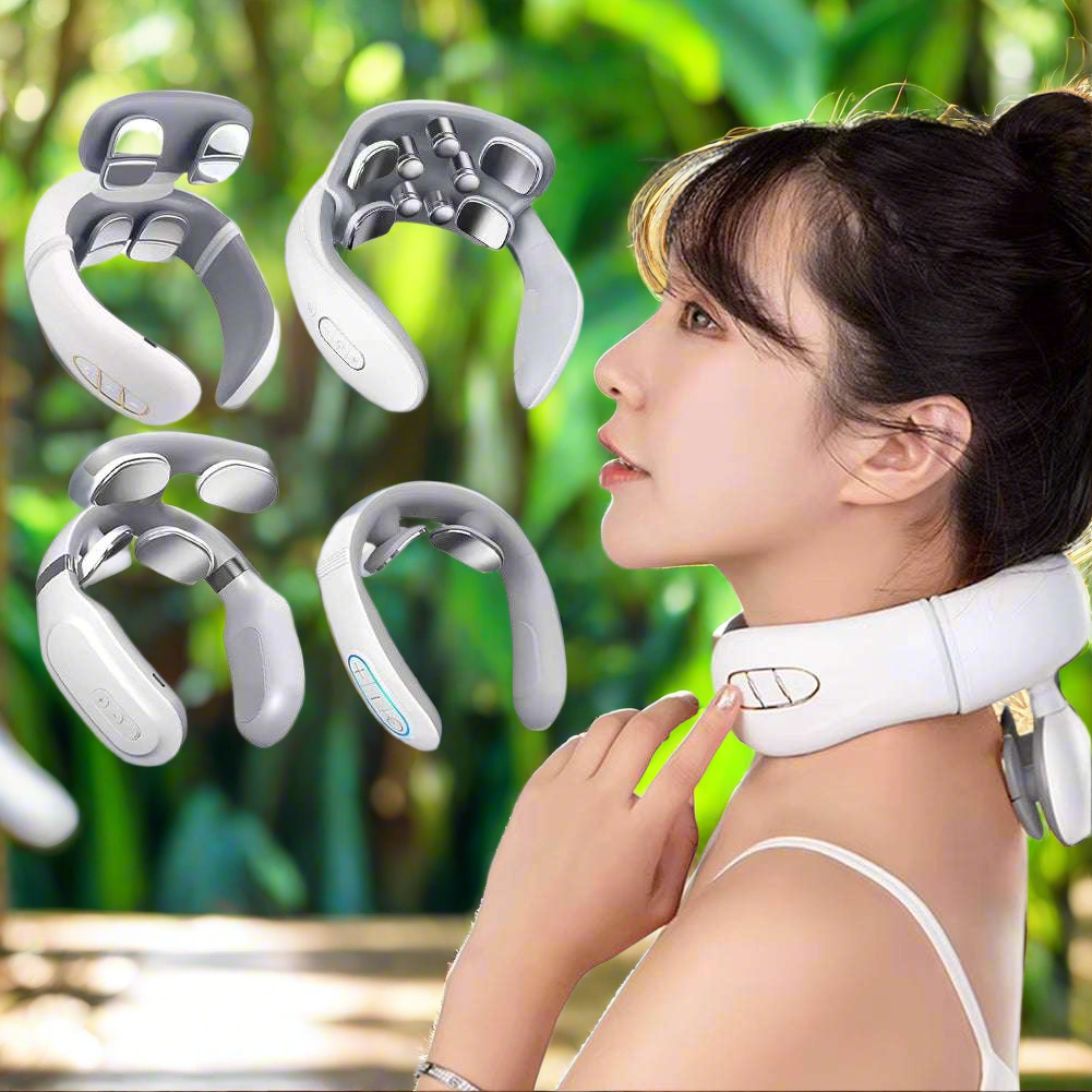 RelaxxZen Neck &amp; Shoulder Massager – Deep Tissue Massage &amp; Heat Function for Relaxation