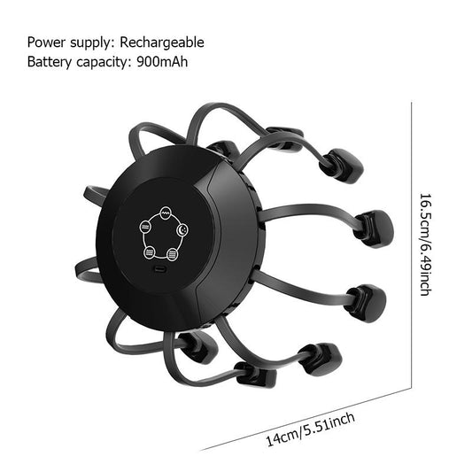 Revitalize Your Relaxation: Rechargeable Electric Head Massager with 5 Adjustable Modes – Perfect for Home & Office!